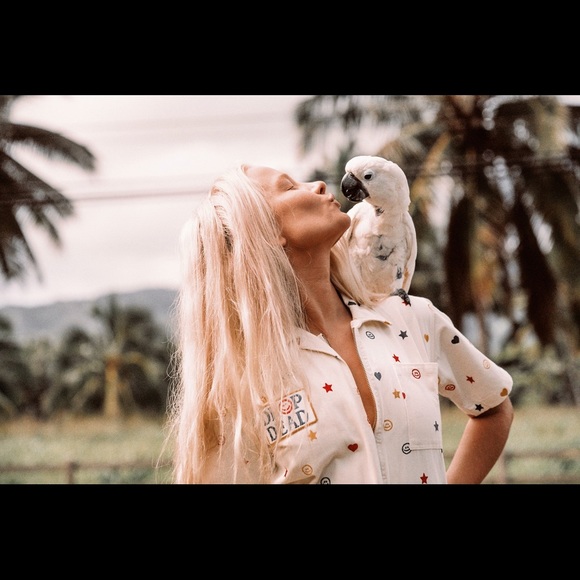 Sugarhigh Lovestoned Drop Dead Smiley Face Coveralls...
